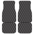 Dot Geometric Triangle Pattern Print Front and Back Car Floor Mats
