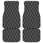 Dot Geometric Triangle Pattern Print Front and Back Car Floor Mats