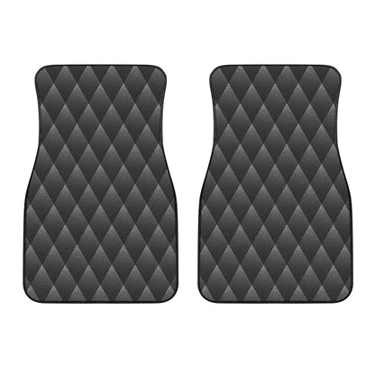 Dot Geometric Triangle Pattern Print Front Car Floor Mats
