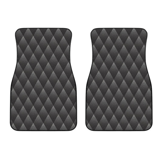 Dot Geometric Triangle Pattern Print Front Car Floor Mats