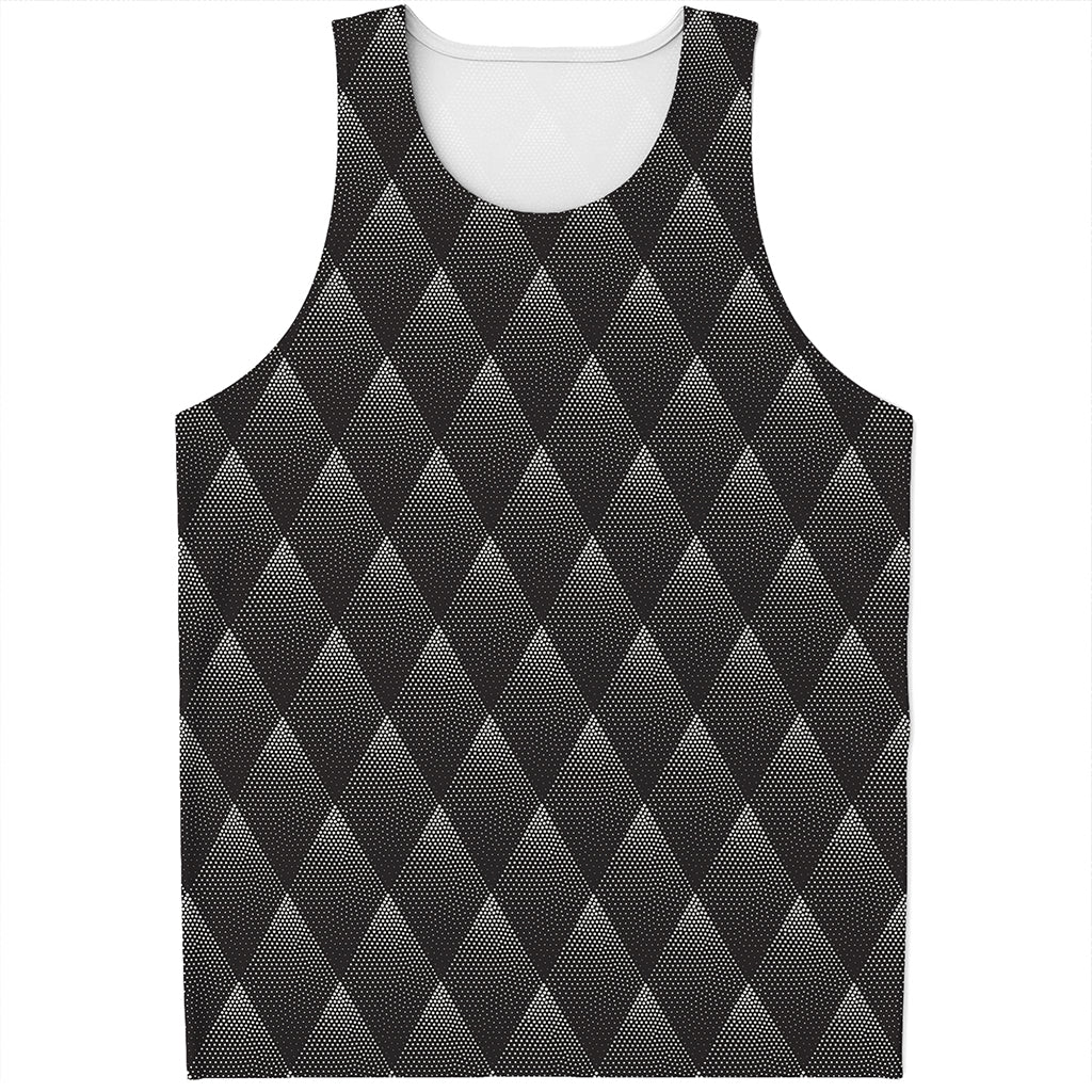 Dot Geometric Triangle Pattern Print Men's Tank Top