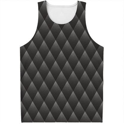 Dot Geometric Triangle Pattern Print Men's Tank Top