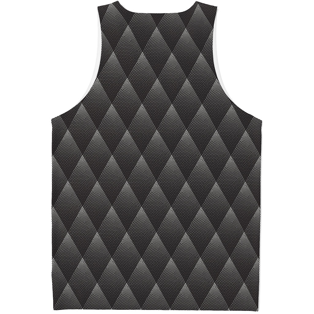 Dot Geometric Triangle Pattern Print Men's Tank Top