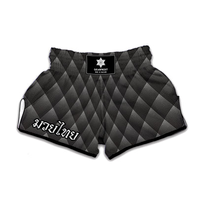 Dot Geometric Triangle Pattern Print Muay Thai Boxing Shorts