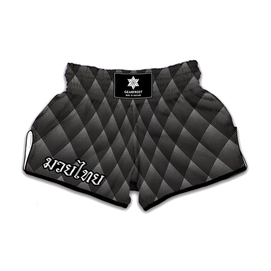 Dot Geometric Triangle Pattern Print Muay Thai Boxing Shorts