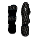 Dot Geometric Triangle Pattern Print Muay Thai Shin Guard