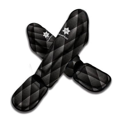 Dot Geometric Triangle Pattern Print Muay Thai Shin Guard