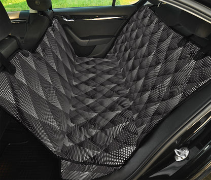 Dot Geometric Triangle Pattern Print Pet Car Back Seat Cover