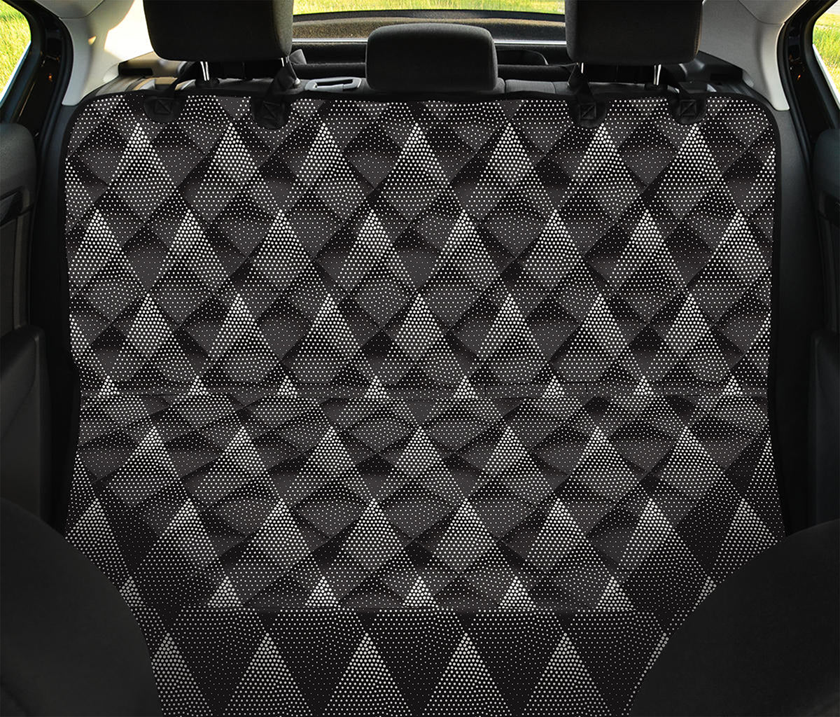 Dot Geometric Triangle Pattern Print Pet Car Back Seat Cover