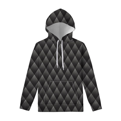 Dot Geometric Triangle Pattern Print Pullover Hoodie