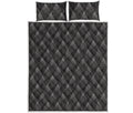 Dot Geometric Triangle Pattern Print Quilt Bed Set