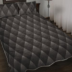 Dot Geometric Triangle Pattern Print Quilt Bed Set