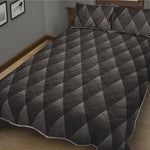 Dot Geometric Triangle Pattern Print Quilt Bed Set