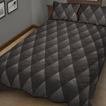 Dot Geometric Triangle Pattern Print Quilt Bed Set