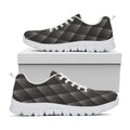 Dot Geometric Triangle Pattern Print White Running Shoes