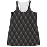 Dot Geometric Triangle Pattern Print Women's Racerback Tank Top