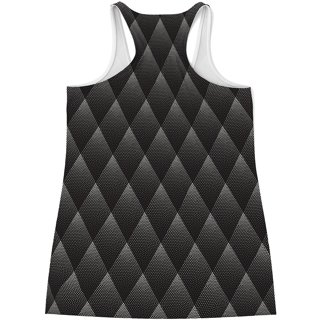 Dot Geometric Triangle Pattern Print Women's Racerback Tank Top