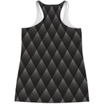 Dot Geometric Triangle Pattern Print Women's Racerback Tank Top