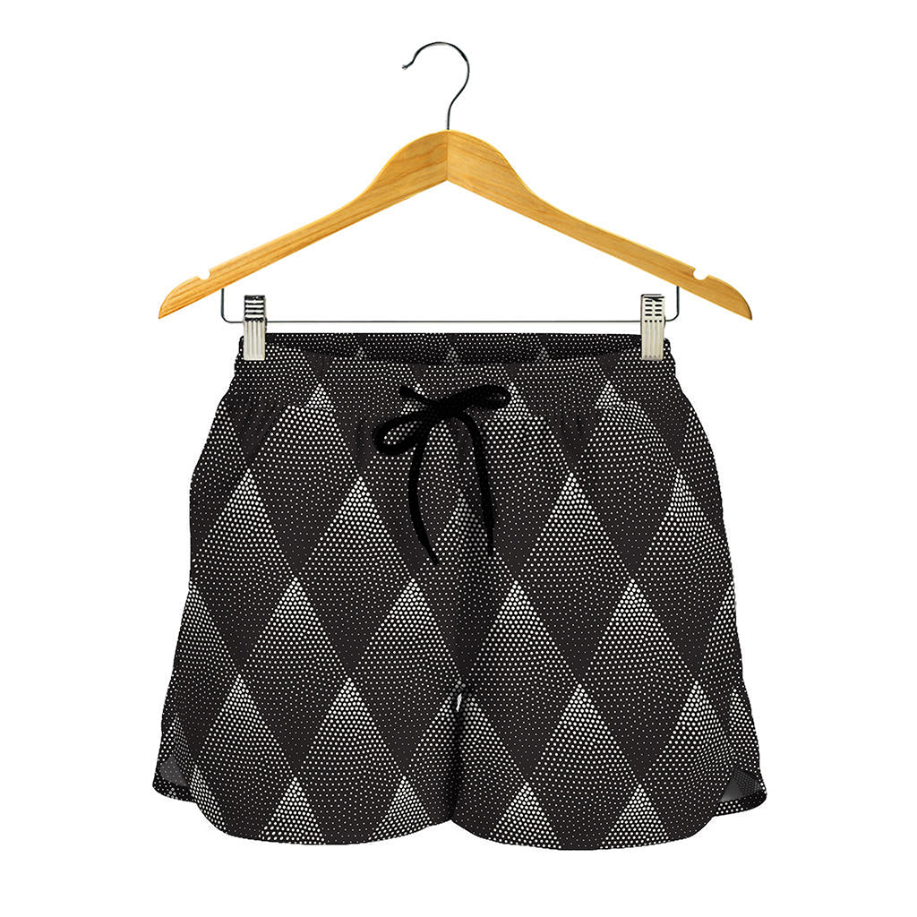 Dot Geometric Triangle Pattern Print Women's Shorts