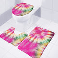 Double Tie Dye Print 3 Piece Bath Mat Set