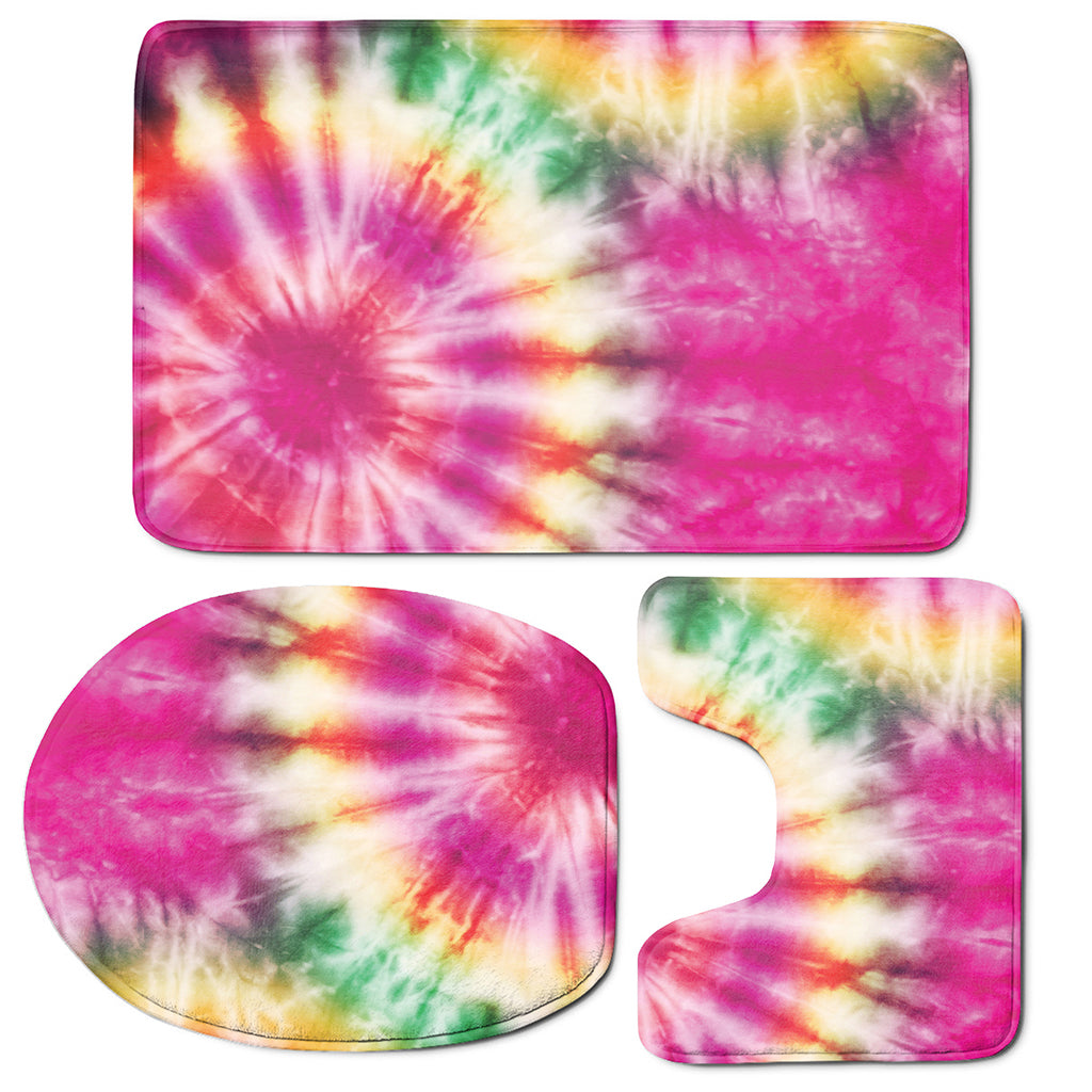 Double Tie Dye Print 3 Piece Bath Mat Set