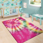 Double Tie Dye Print Area Rug