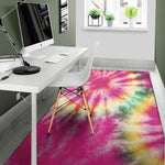 Double Tie Dye Print Area Rug