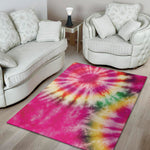 Double Tie Dye Print Area Rug