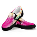 Double Tie Dye Print Black Slip On Sneakers