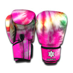 Double Tie Dye Print Boxing Gloves