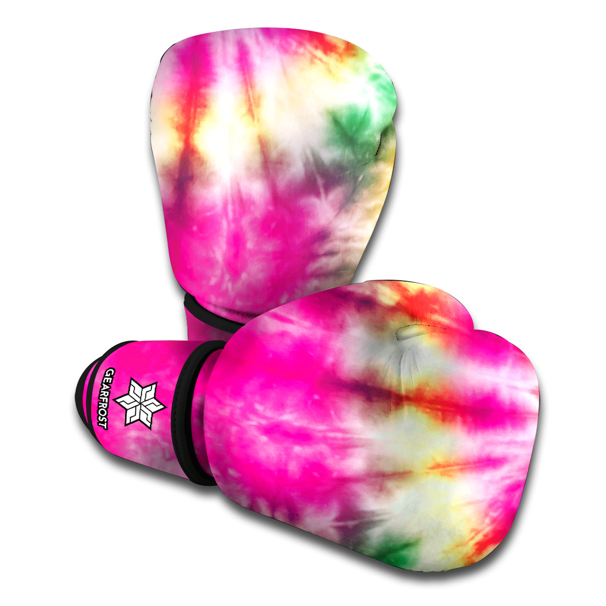 Double Tie Dye Print Boxing Gloves
