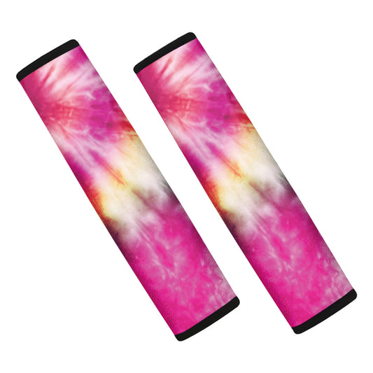 Double Tie Dye Print Car Seat Belt Covers