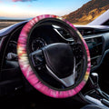 Double Tie Dye Print Car Steering Wheel Cover