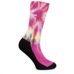 Double Tie Dye Print Crew Socks