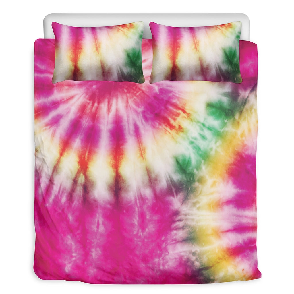 Double Tie Dye Print Duvet Cover Bedding Set