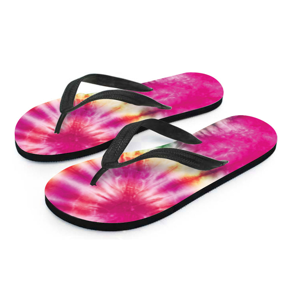 Double Tie Dye Print Flip Flops