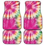 Double Tie Dye Print Front and Back Car Floor Mats