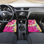 Double Tie Dye Print Front and Back Car Floor Mats