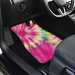 Double Tie Dye Print Front and Back Car Floor Mats