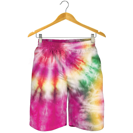 Double Tie Dye Print Men's Shorts