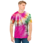 Double Tie Dye Print Men's T-Shirt