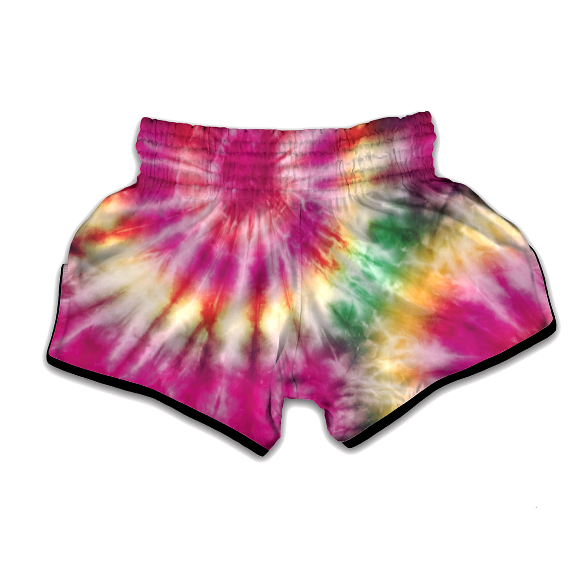 Double Tie Dye Print Muay Thai Boxing Shorts