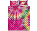 Double Tie Dye Print Quilt Bed Set