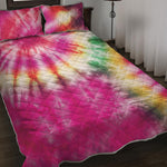 Double Tie Dye Print Quilt Bed Set