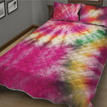 Double Tie Dye Print Quilt Bed Set