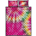 Double Tie Dye Print Quilt Bed Set