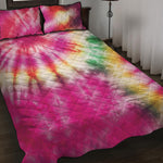 Double Tie Dye Print Quilt Bed Set