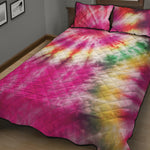 Double Tie Dye Print Quilt Bed Set