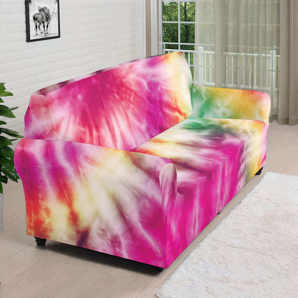 Double Tie Dye Print Sofa Cover