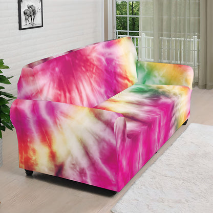 Double Tie Dye Print Sofa Cover